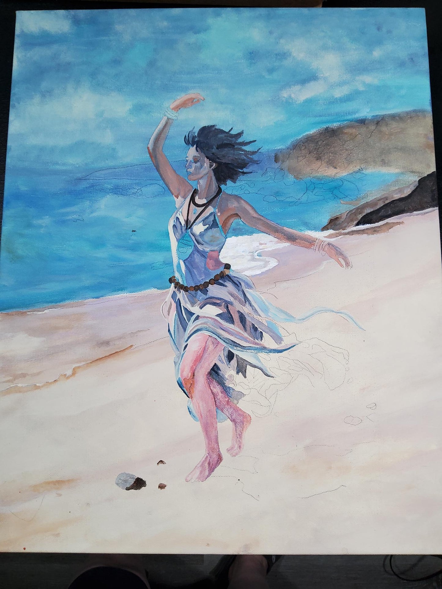 Ocean Spirit - ON EASEL
