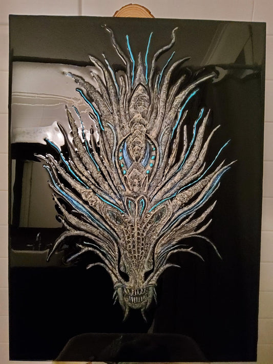 Cosmic Dragon 22"x30" - SOLD